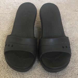 Crocs Dark Brown Wedges